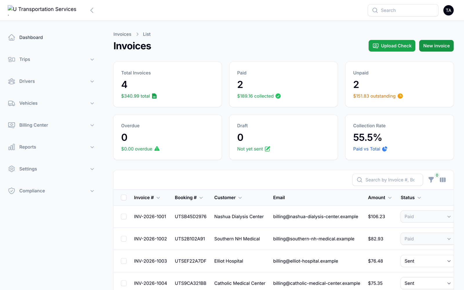 Billing & invoices